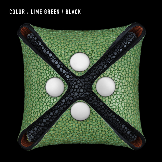 【剛腕】ガルーシャ製 コインケース ／ライムグリーン&ブラック