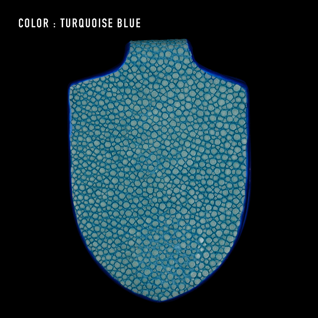 【剛腕】ガルーシャ製 マネークリップ ／ターコイズブルー