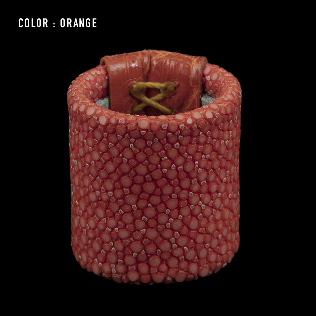 【剛腕】ガルーシャ&クロコダイル製 スカーフリング ／ オレンジ