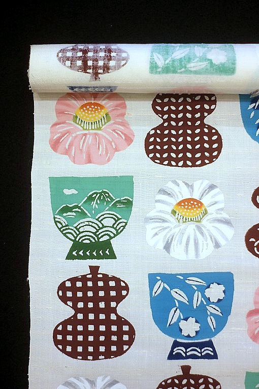 型絵染九寸名古屋帯/荒川眞理子 たからもの