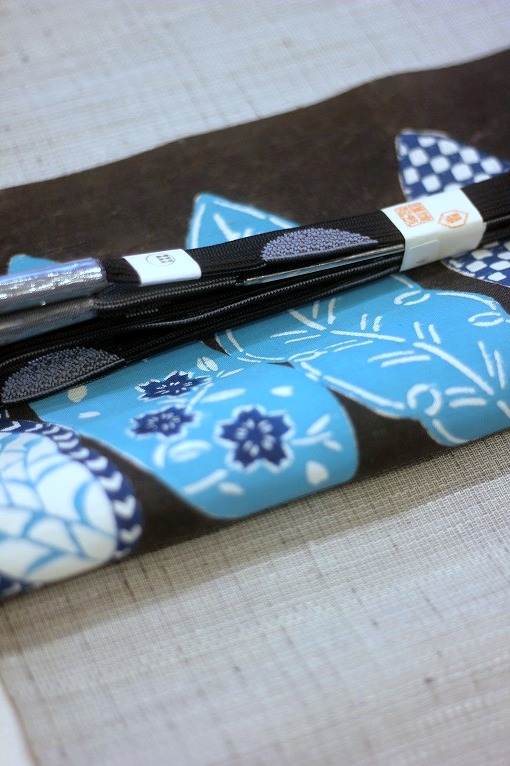 【未使用品】名古屋帯　荒川眞理子　はっぱ　紬　正絹 未使用品】名古屋帯 荒川眞理子 はっぱ 紬 正絹 - メルカリ