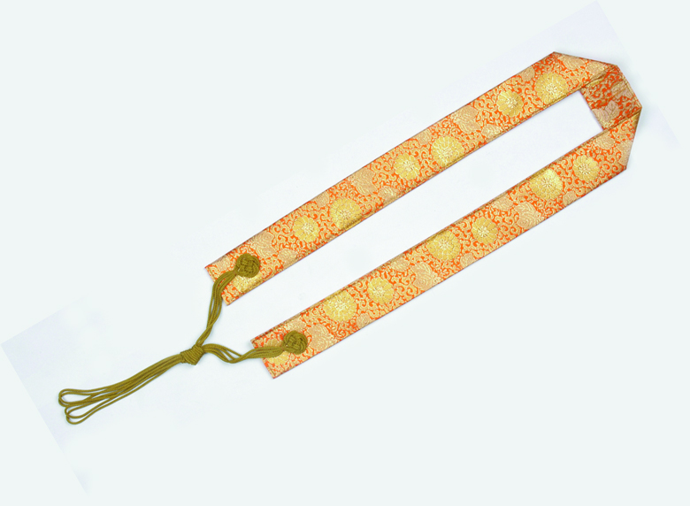 輪袈裟（わげさ）・金襴No.4・赤_1