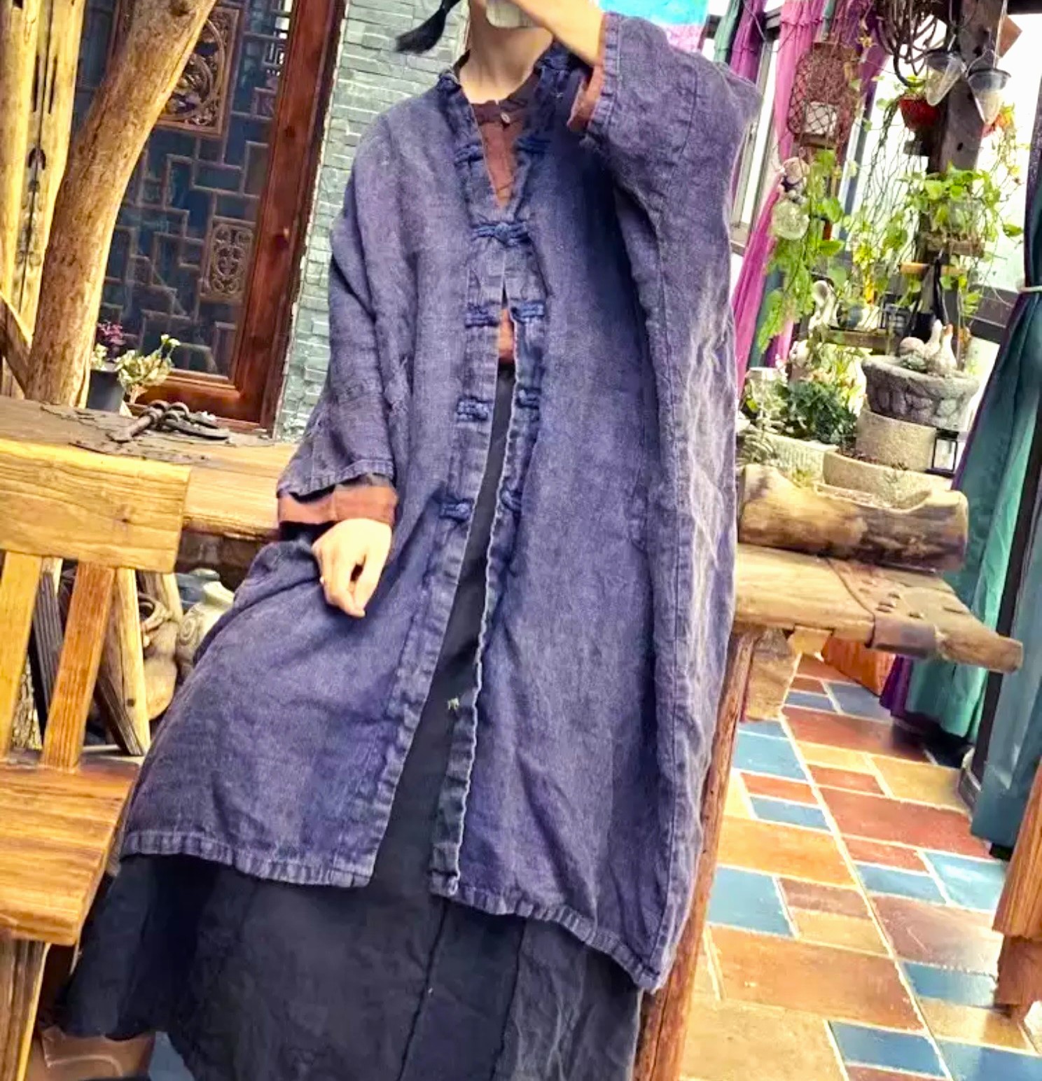 〇麻ロングジャケット