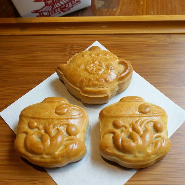茶組月餅ボックス（ハスあん1、小豆あん2） 悟空オンラインショップ