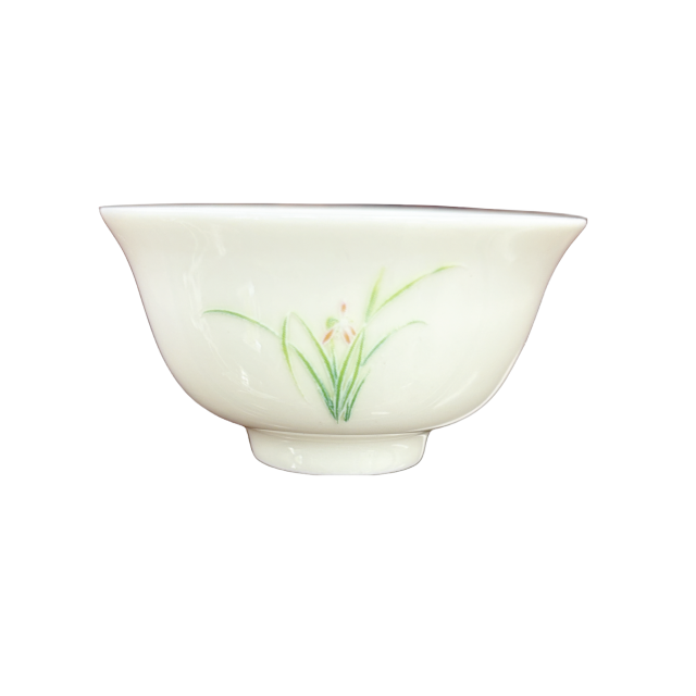 三希蘭花茶杯