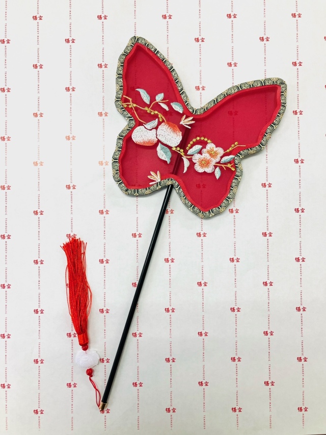 中式団扇A【刺繍入り】ちゅうしきうちわ