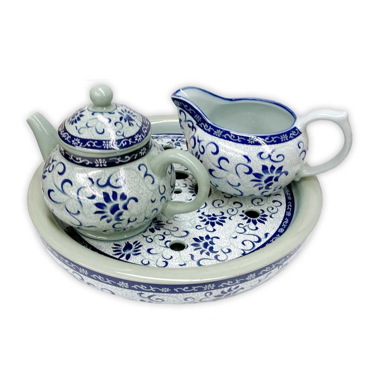 オンライン限定！お得茶器3点セット「つる花」 悟空オンライン