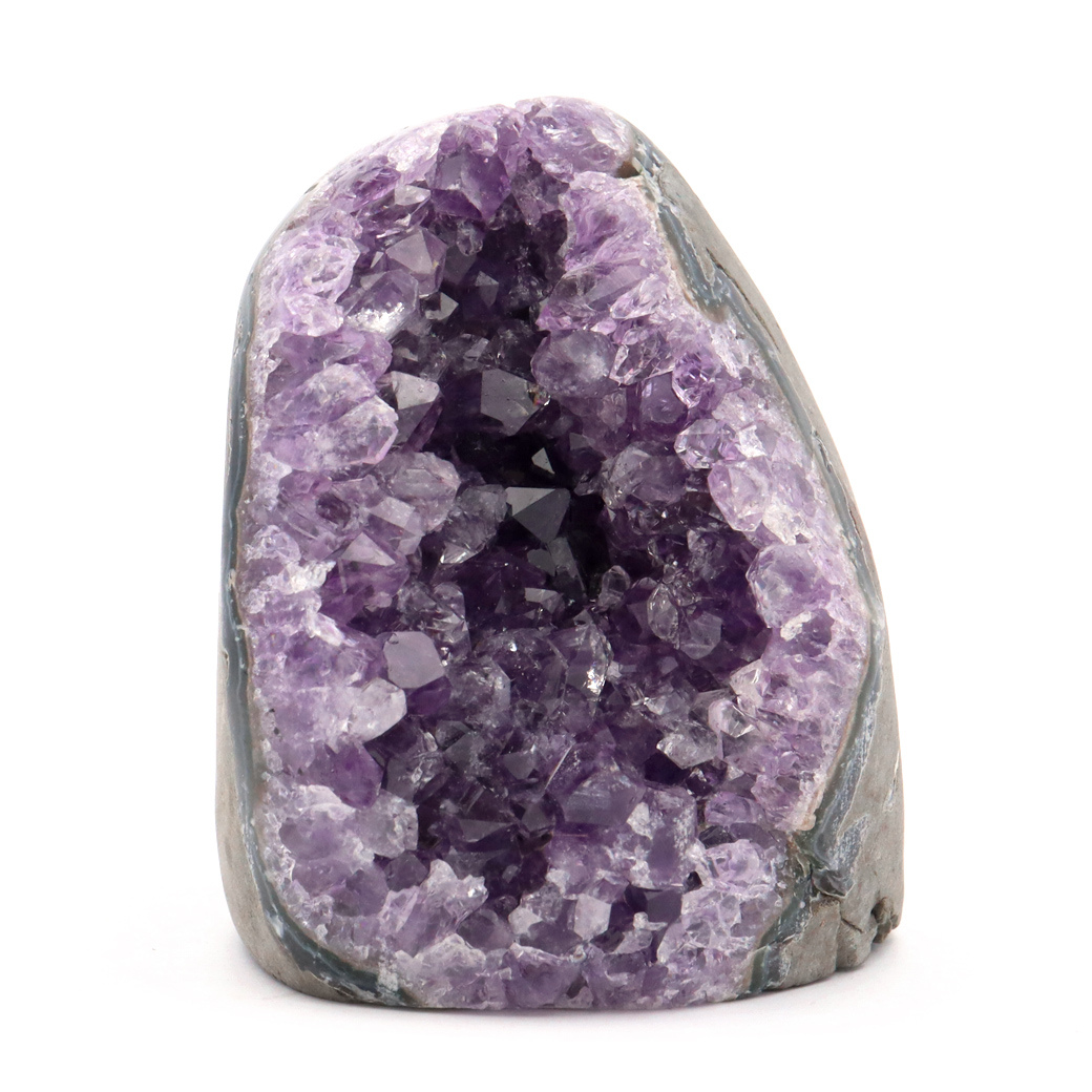 アメジスト クラスター 側面磨き AAA ドゥルーザ 紫水晶 置き物 原石 ウルグアイ産 天然石 1点物 2月 誕生石 天然石 amethyst