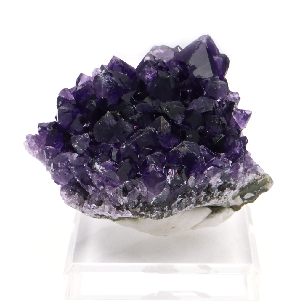 アメジスト クラスター 台付き 紫水晶 置き物 原石 ウルグアイ産 天然石 AAA 1点物 2月 誕生石