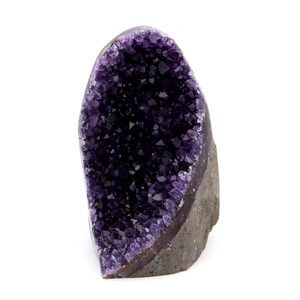 アメジスト クラスター 側面磨き 紫水晶 置き物 原石 ウルグアイ産 天然石 AAA 1点物 2月 誕生石