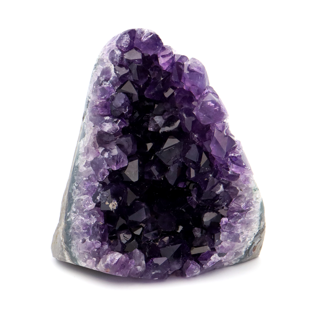 アメジスト クラスター 側面磨き 紫水晶 置き物 原石 ウルグアイ産 天然石 AAA 1点物 2月 誕生石