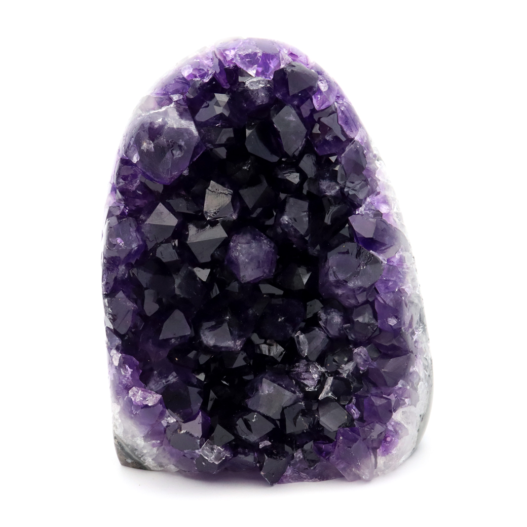 アメジスト クラスター 側面磨き 紫水晶 置き物 原石 ウルグアイ産 天然石 AAA 1点物 2月 誕生石
