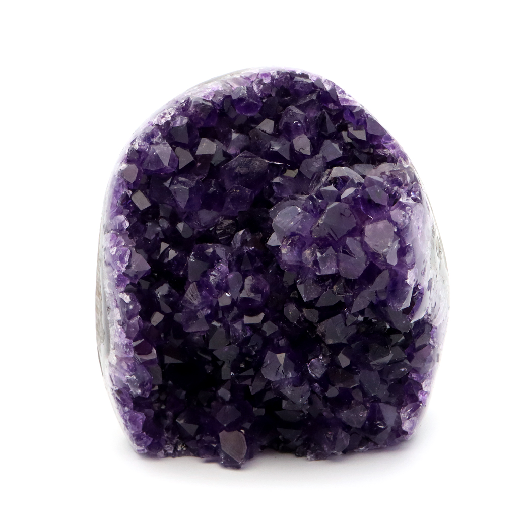 アメジスト クラスター 側面磨き 紫水晶 置き物 原石 ウルグアイ産 天然石 AAA 1点物 2月 誕生石