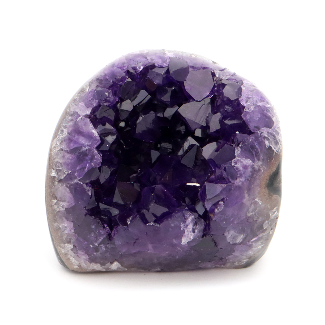 アメジスト クラスター 側面磨き 紫水晶 置き物 原石 ウルグアイ産 天然石 AAA 1点物 2月 誕生石
