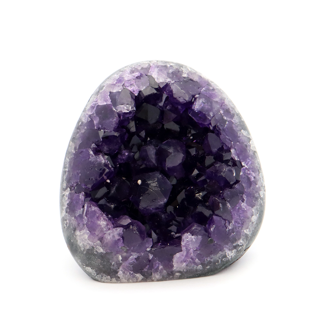 アメジスト クラスター 側面磨き 紫水晶 置き物 原石 ウルグアイ産 天然石 AAA 1点物 2月 誕生石