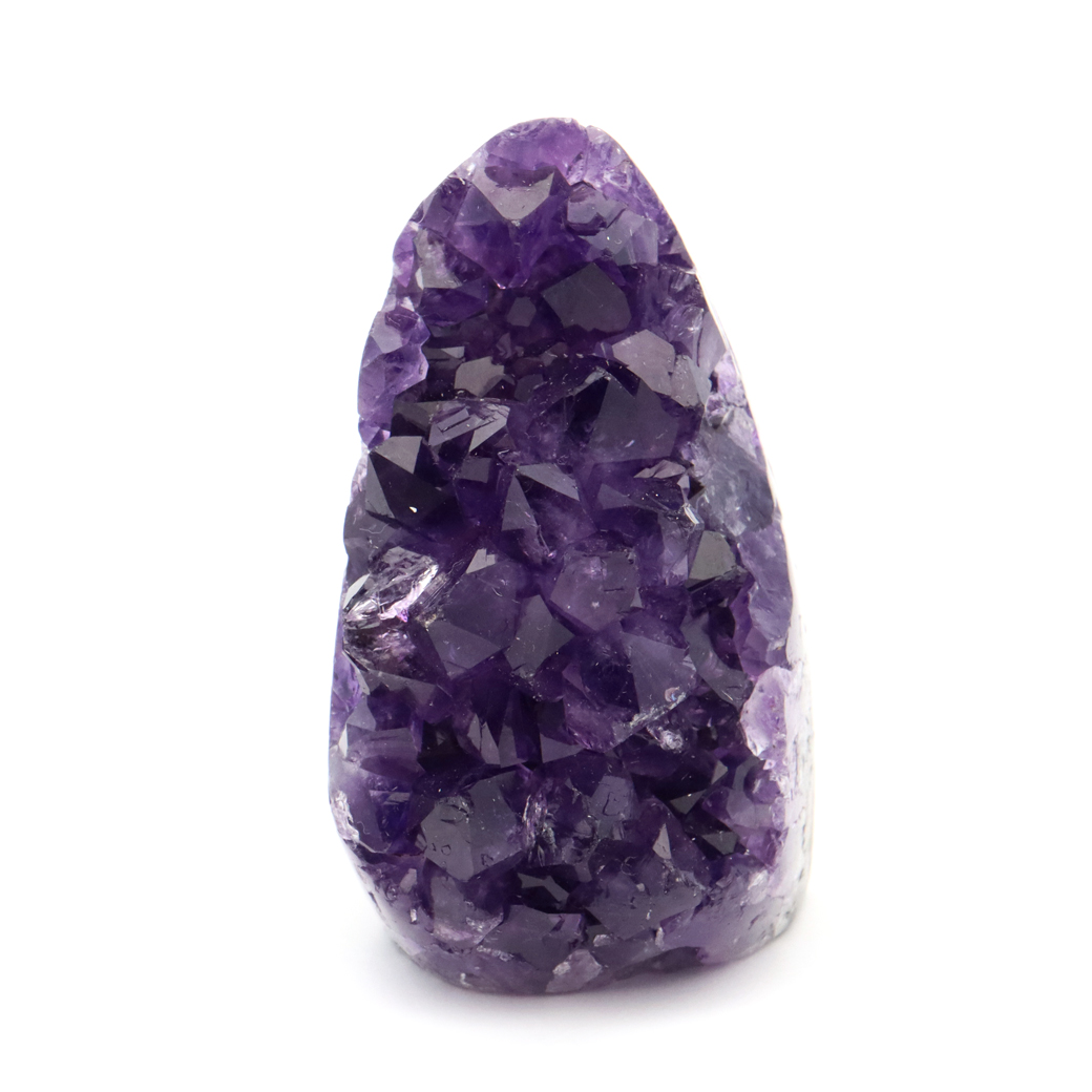 アメジスト クラスター 側面磨き 紫水晶 置き物 原石 ウルグアイ産 天然石 AAA 1点物 2月 誕生石