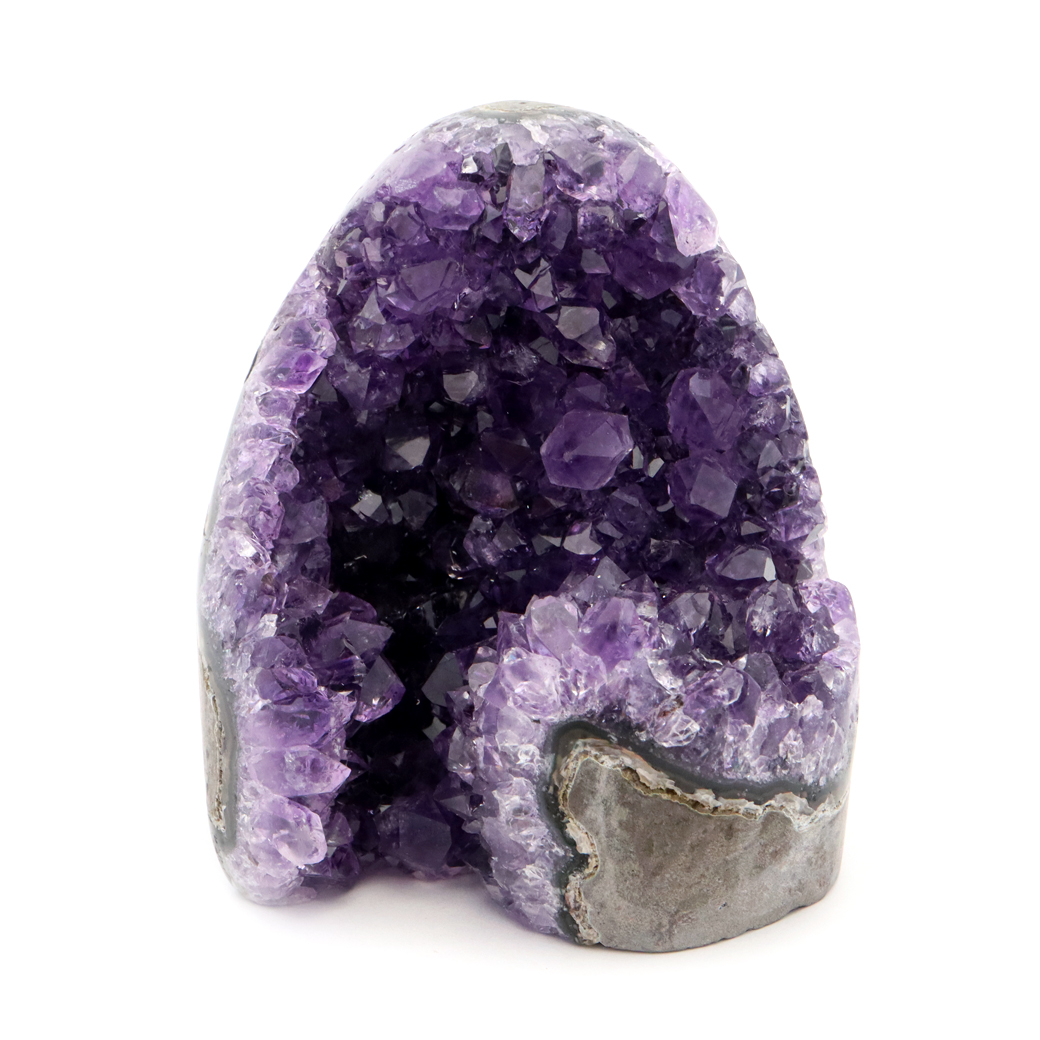 アメジスト クラスター 側面磨き 紫水晶 置き物 原石 ウルグアイ産 天然石 AAA 1点物 2月 誕生石