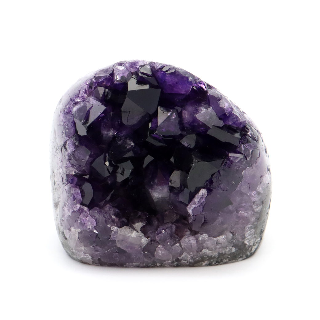 アメジスト クラスター 側面磨き 紫水晶 置き物 原石 ウルグアイ産 天然石 AAA 1点物 2月 誕生石