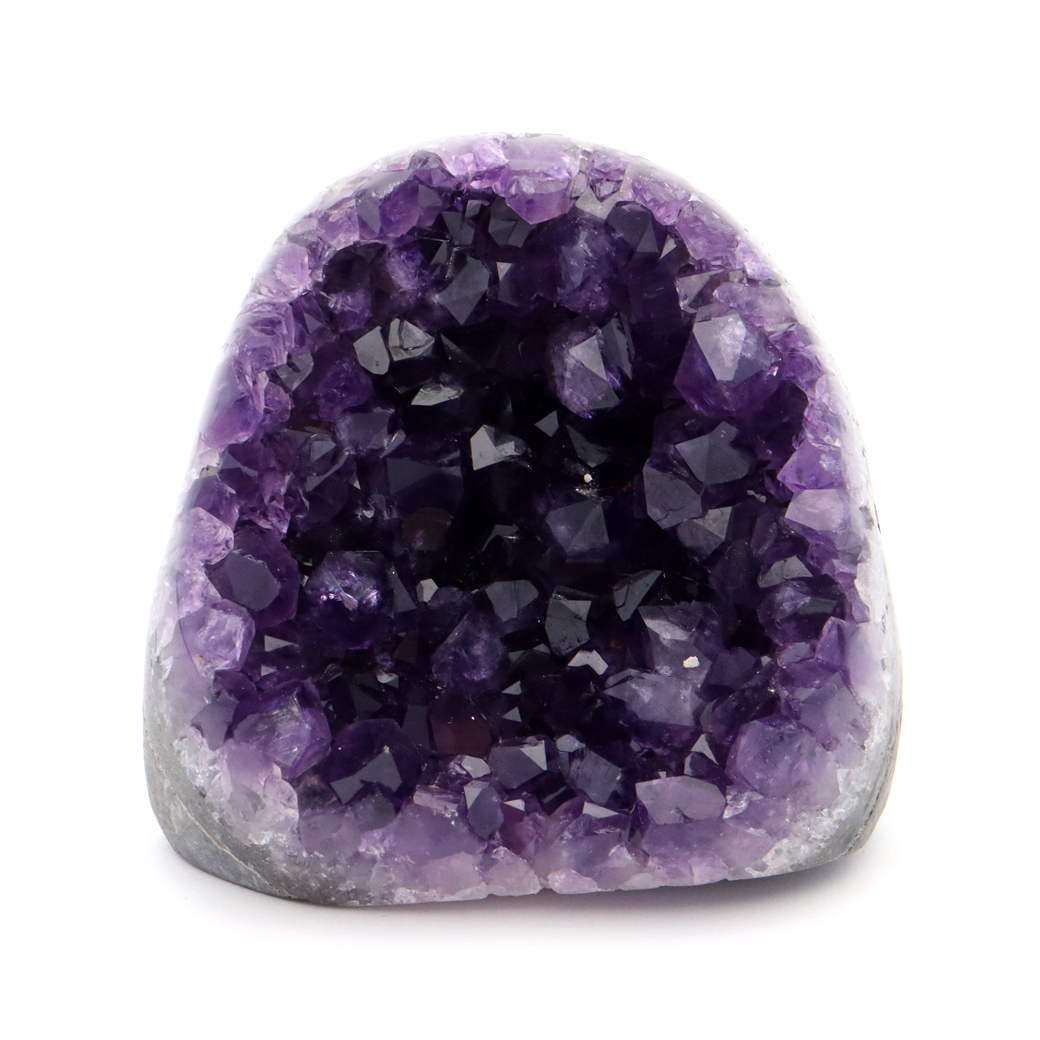 アメジスト クラスター 側面磨き 紫水晶 置き物 原石 ウルグアイ産 天然石 AAA 1点物 2月 誕生石