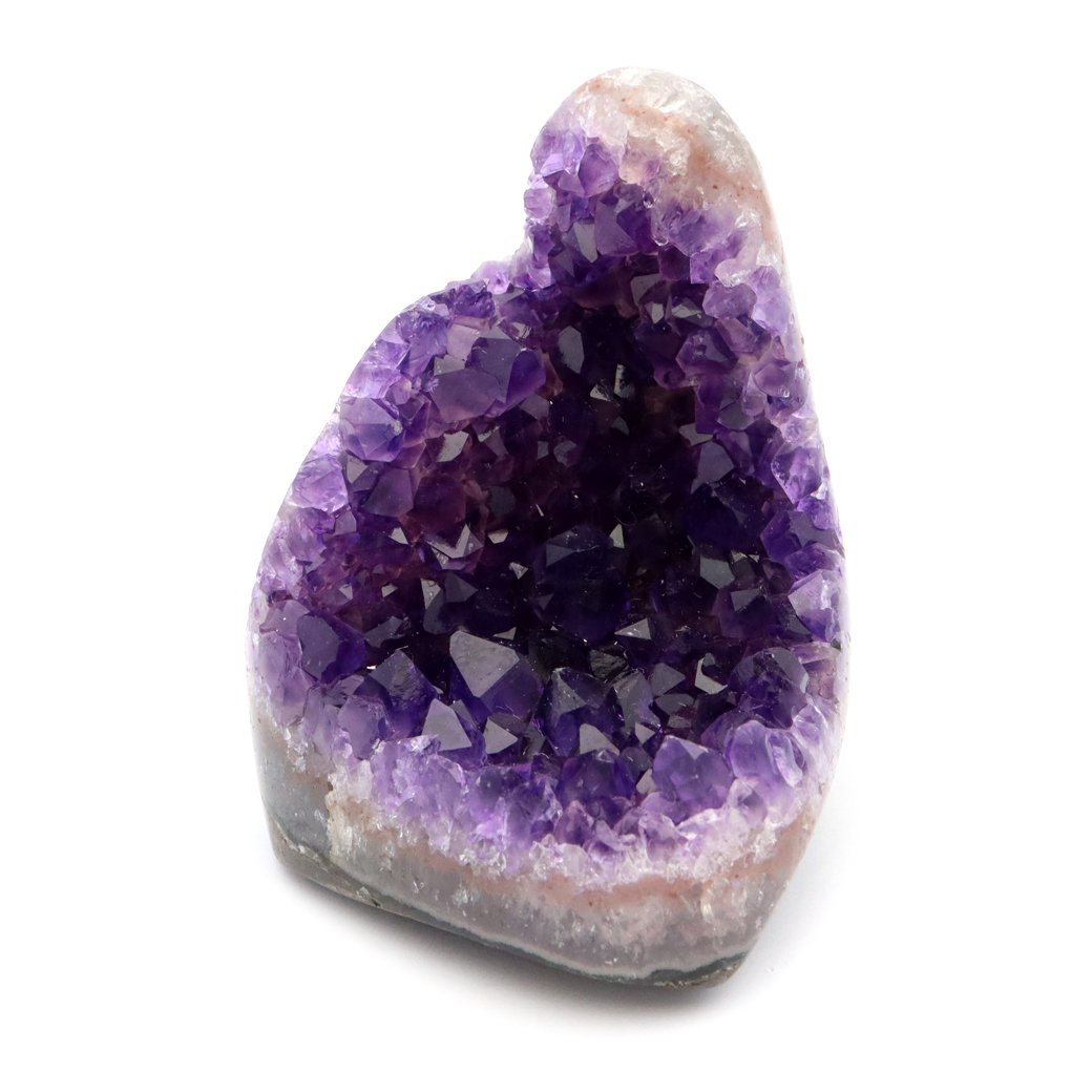 アメジスト クラスター 側面磨き 紫水晶 置き物 原石 ウルグアイ産 天然石 AAA 1点物 2月 誕生石