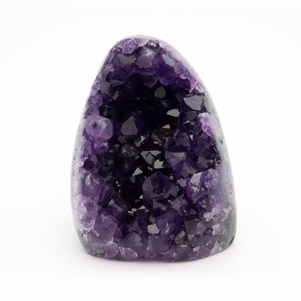 アメジスト クラスター 側面磨き 紫水晶 置き物 原石 ウルグアイ産 天然石 AAA 1点物 2月 誕生石