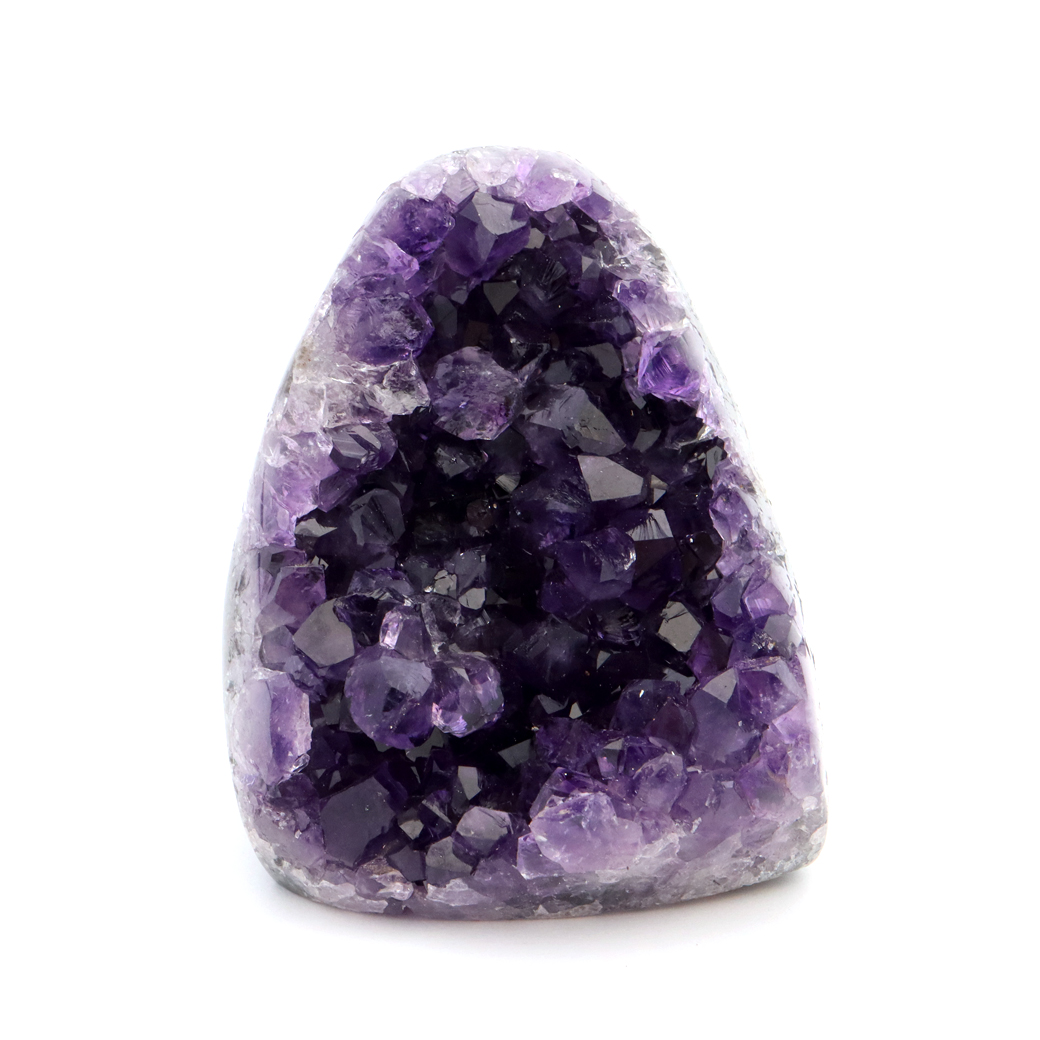アメジスト クラスター 側面磨き 紫水晶 置き物 原石 ウルグアイ産 天然石 AAA 1点物 2月 誕生石