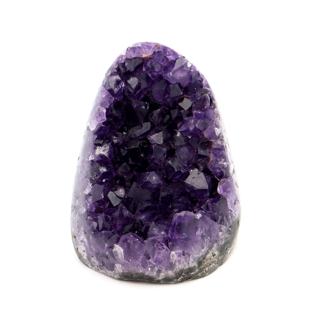アメジスト クラスター 側面磨き 紫水晶 置き物 原石 ウルグアイ産 天然石 AAA 1点物 2月 誕生石