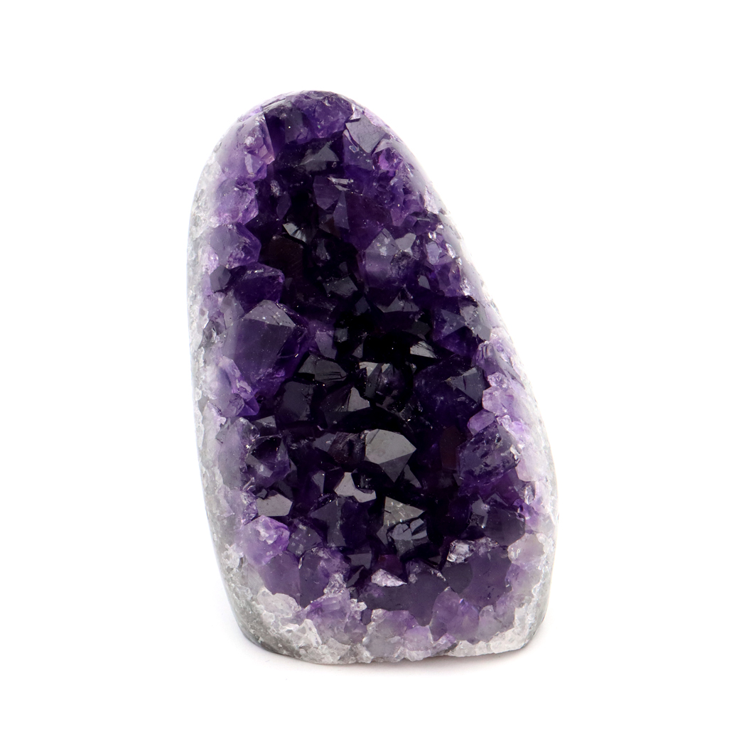 アメジスト クラスター 側面磨き 紫水晶 置き物 原石 ウルグアイ産 天然石 AAA 1点物 2月 誕生石