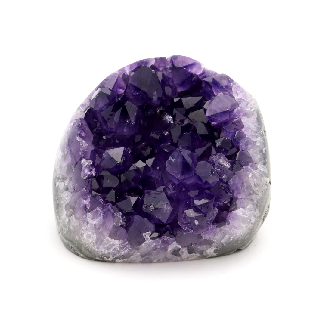 アメジスト クラスター 側面磨き 紫水晶 置き物 原石 ウルグアイ産 天然石 AAA 1点物 2月 誕生石