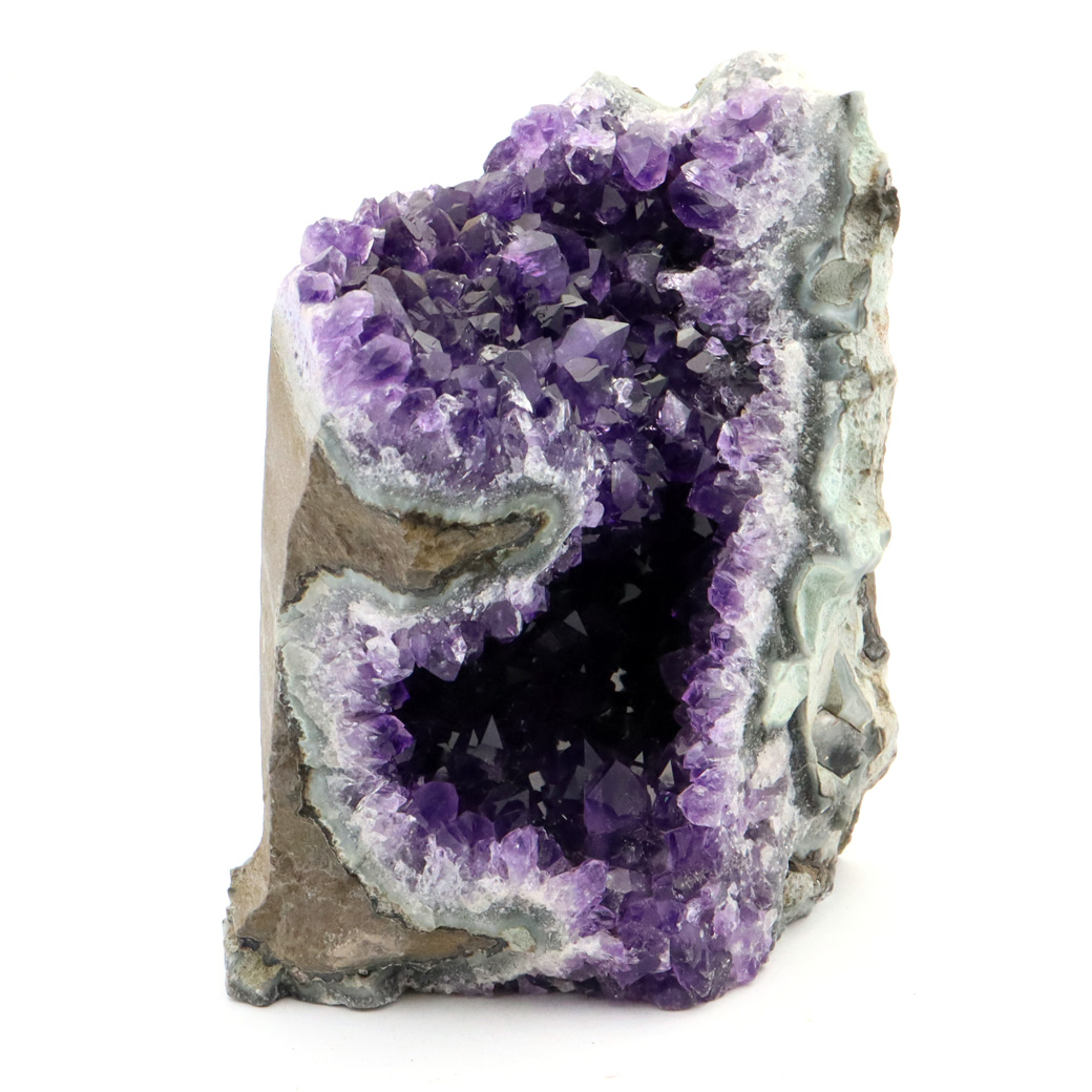 アメジスト クラスター 底切り AAA+ 紫水晶 置き物 原石 385g ウルグアイ産 天然石 1点物 2月 誕生石