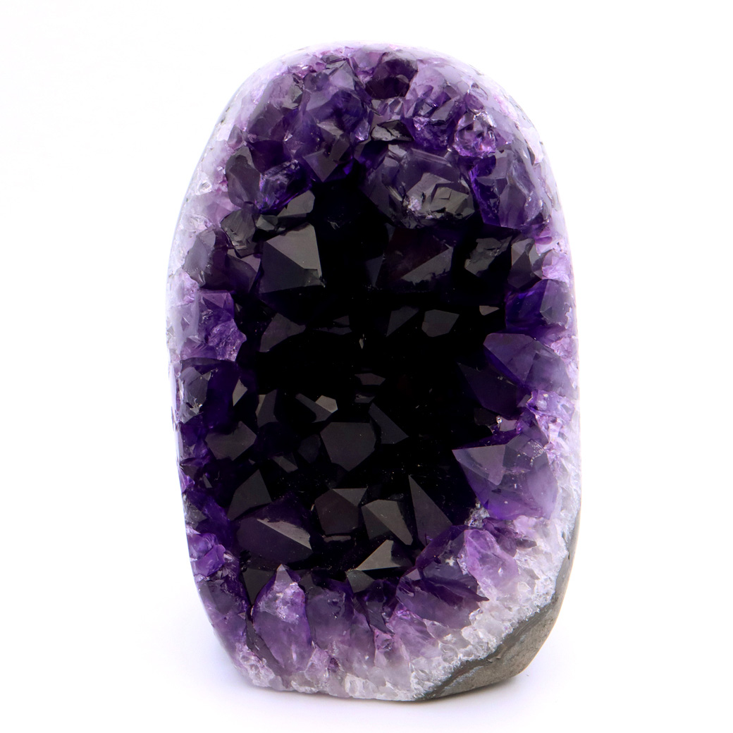 アメジスト クラスター 側面磨き 紫水晶 置き物 原石 ウルグアイ産 天然石 AAA 1点物 2月 誕生石