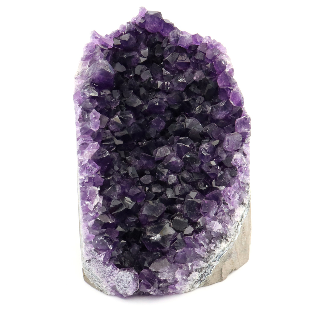 アメジスト クラスター 底切り AAA+ 紫水晶 置き物 原石 385g ウルグアイ産 天然石 1点物 2月 誕生石