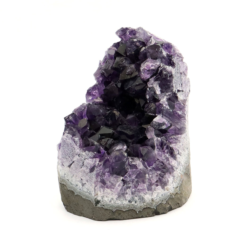 アメジスト クラスター 底切り AAA＋ 紫水晶 置き物 原石 ウルグアイ産 天然石 1点物 2月 誕生石