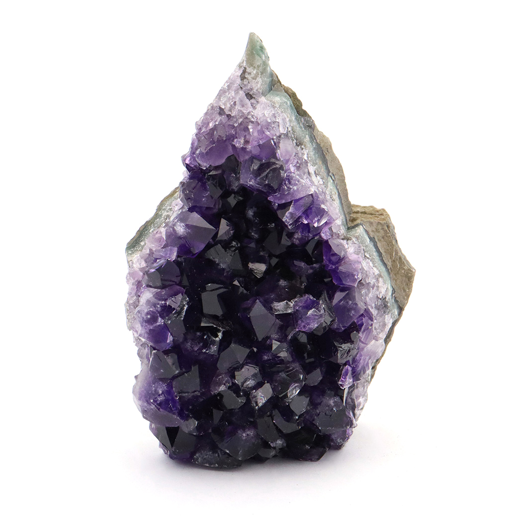アメジスト クラスター 底切り AAA＋ 紫水晶 置き物 原石 355g ウルグアイ産 天然石 1点物 2月 誕生石