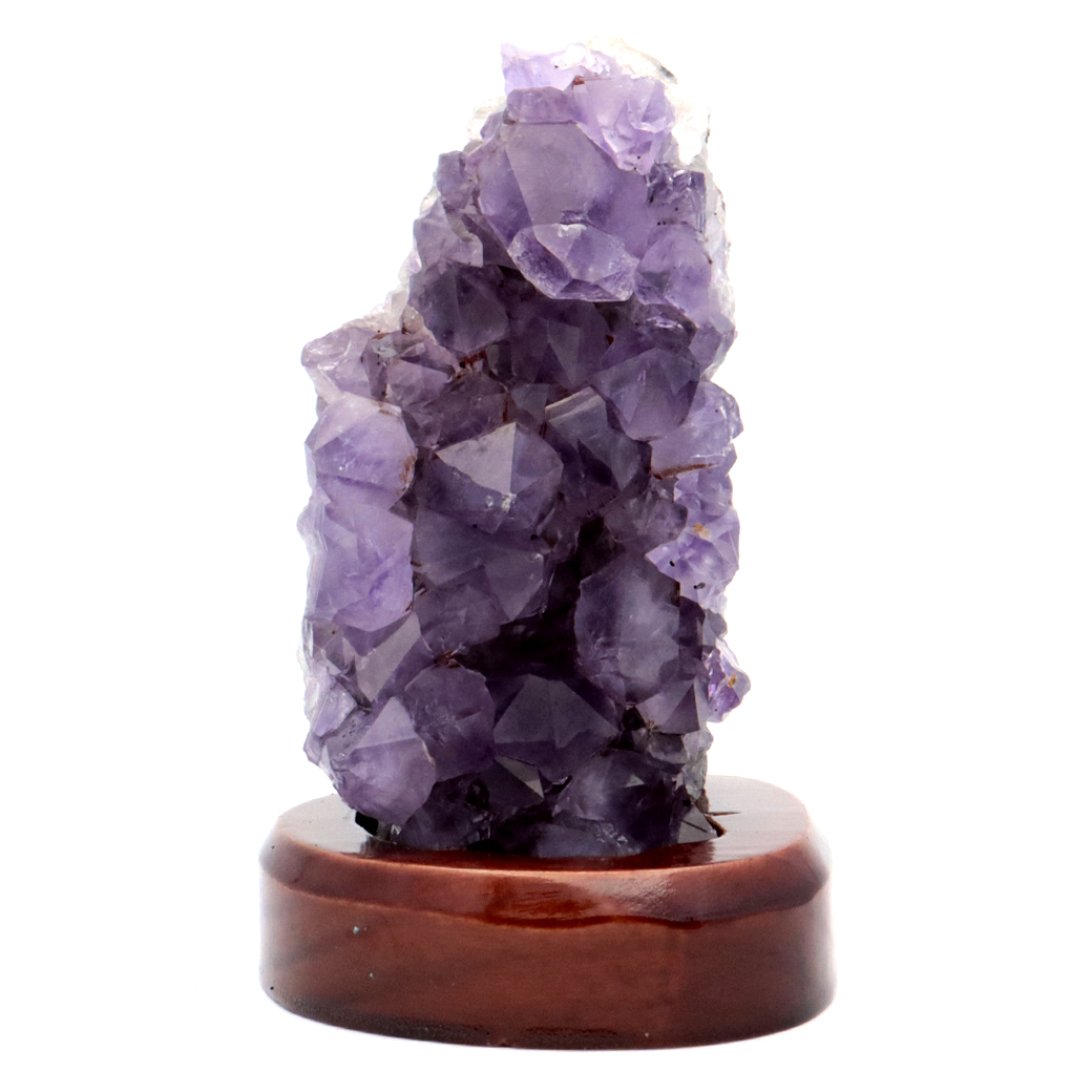 アメジスト クラスター 原石 1点物 台付き ブラジル産 Amethyst 天然石 紫水晶 置き物 置物 2月 誕生石 癒し グッズ