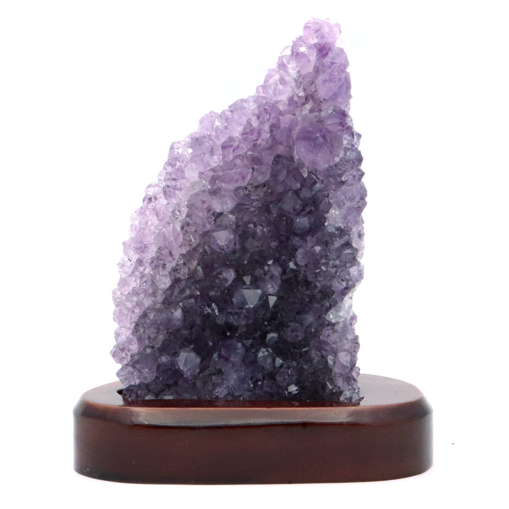 アメジスト クラスター 原石 1点物 台付き ブラジル産 Amethyst 天然石 紫水晶 置き物 置物 2月 誕生石 癒し グッズ