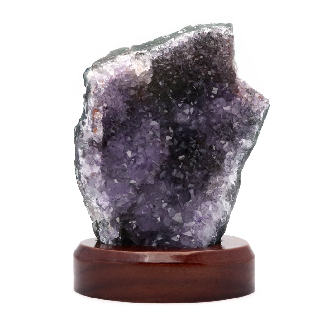 アメジスト クラスター 原石 1点物 台付き ブラジル産 Amethyst 天然石 紫水晶 置き物 置物 2月 誕生石 癒し グッズ