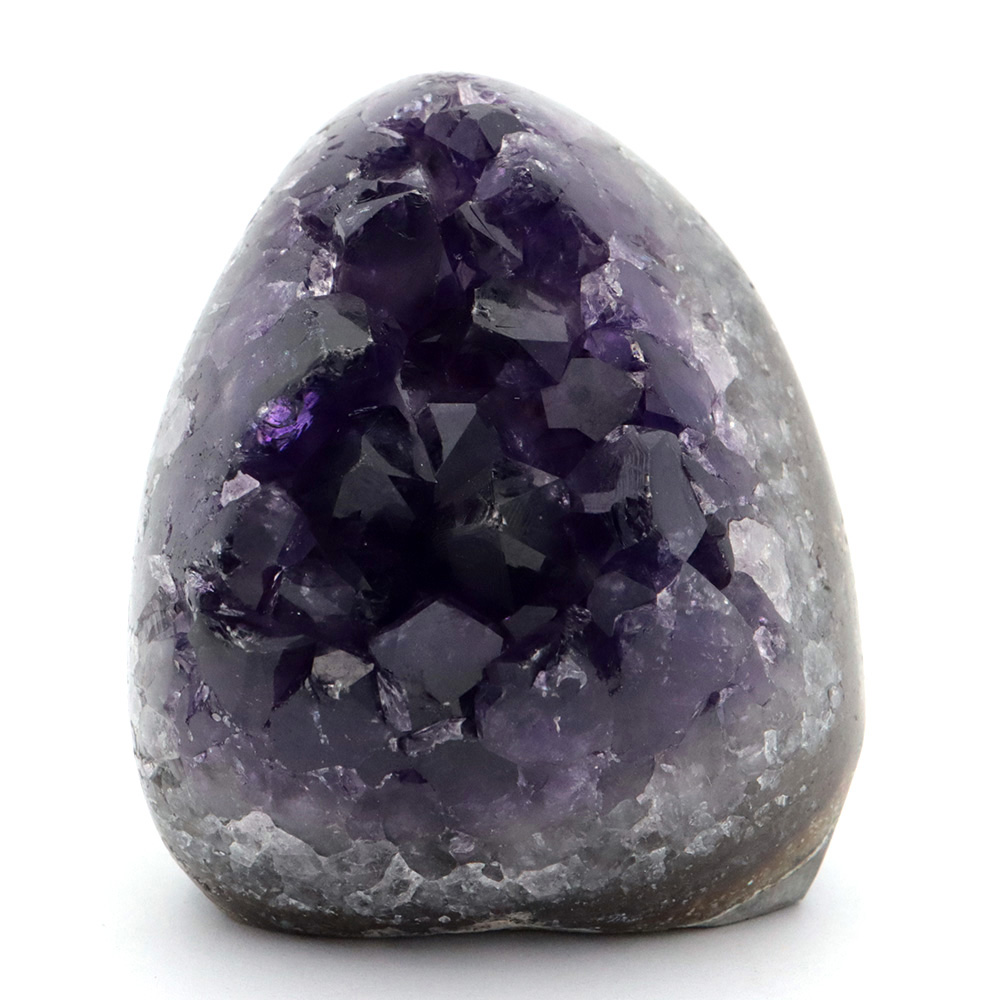 アメジスト クラスター 側面磨き AAA ドゥルーザ 紫水晶 置き物 原石 ウルグアイ産 天然石 1点物 2月 誕生石