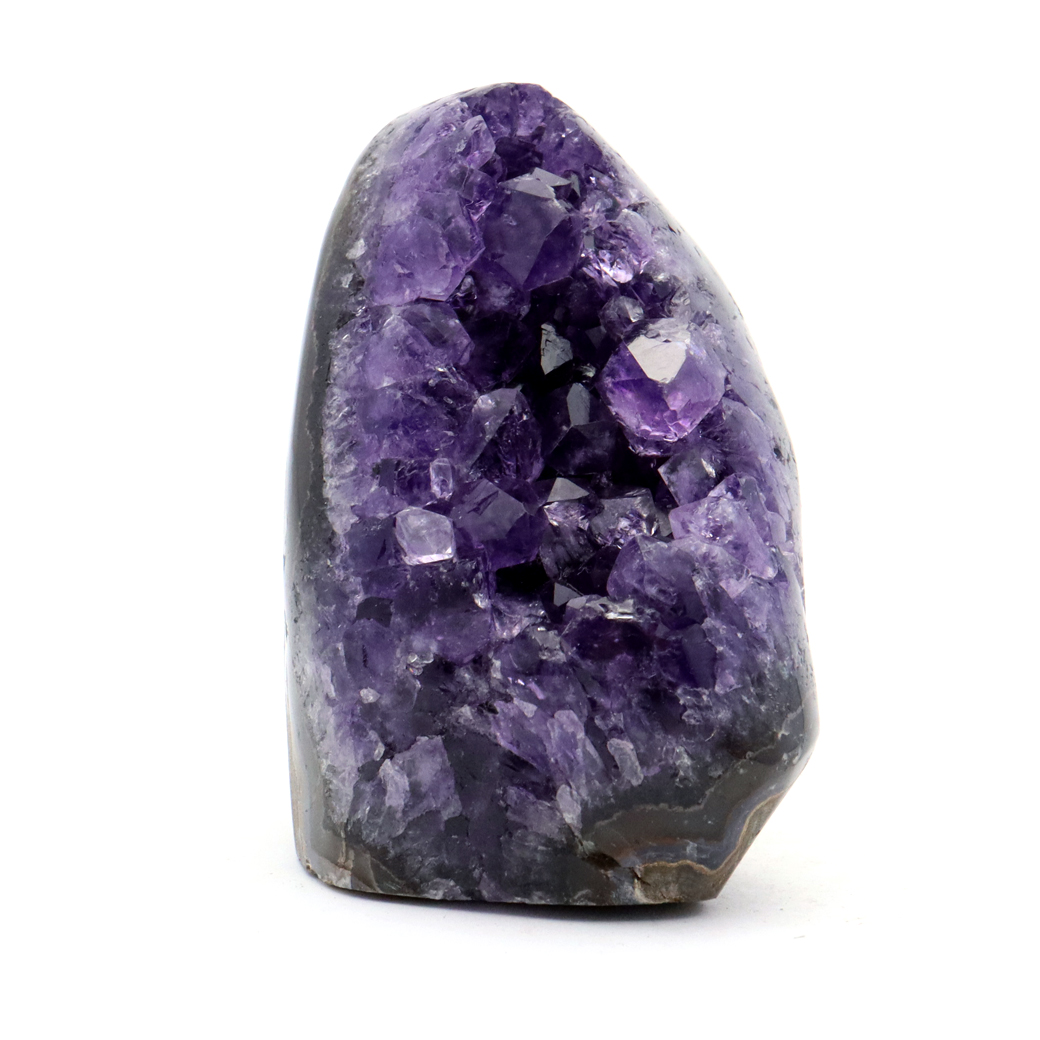 アメジスト クラスター 側面磨き AAA ドゥルーザ 紫水晶 置き物 原石 ウルグアイ産 天然石 1点物 2月 誕生石 天然石