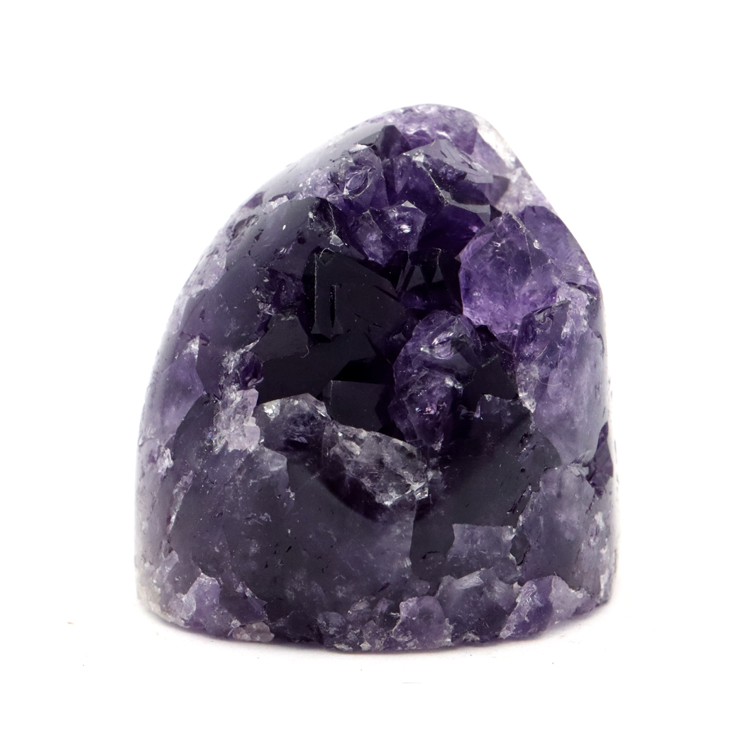 アメジスト クラスター 側面磨き AAA ドゥルーザ 紫水晶 置き物 原石 ウルグアイ産 天然石 1点物 2月 誕生石 天然石