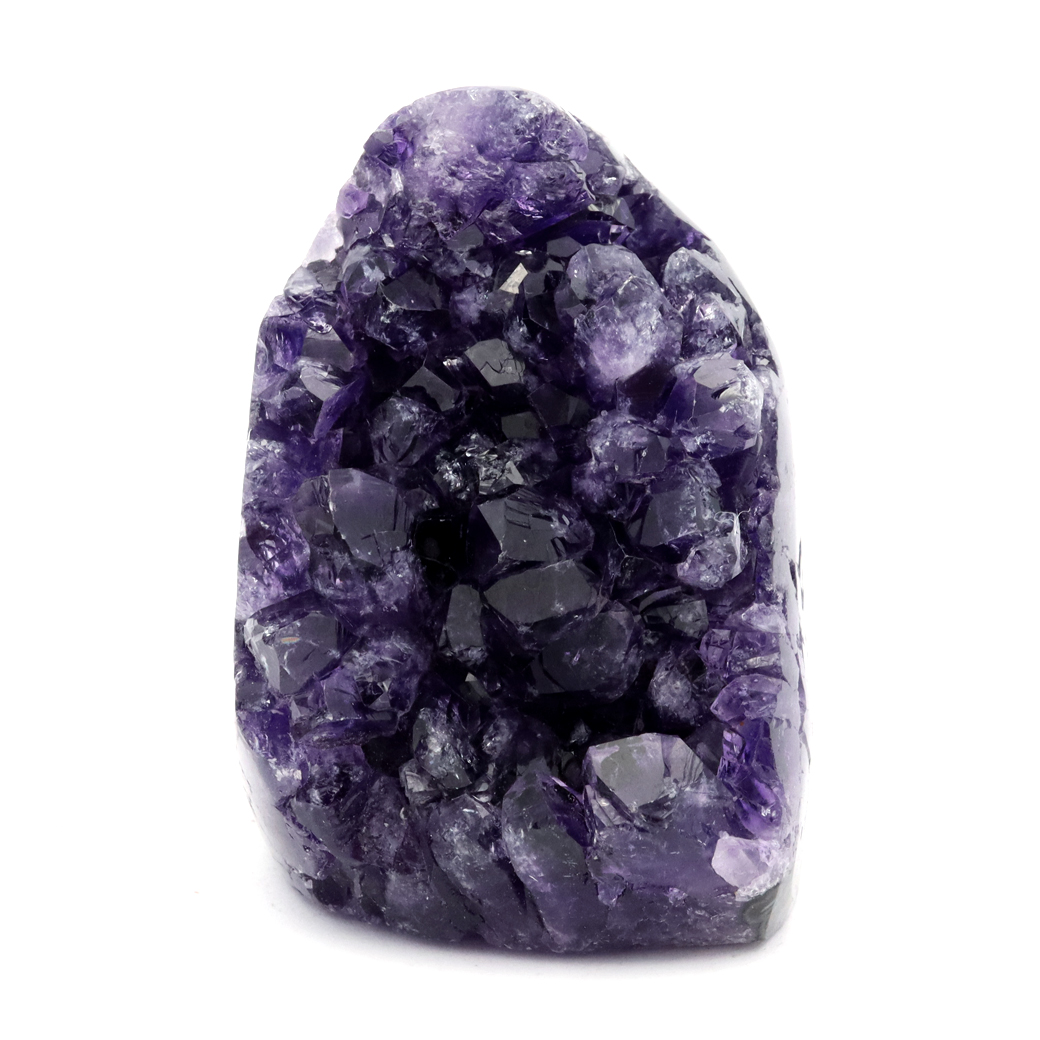 アメジスト クラスター 側面磨き AAA ドゥルーザ 紫水晶 置き物 原石 ウルグアイ産 天然石 1点物 2月 誕生石 天然石