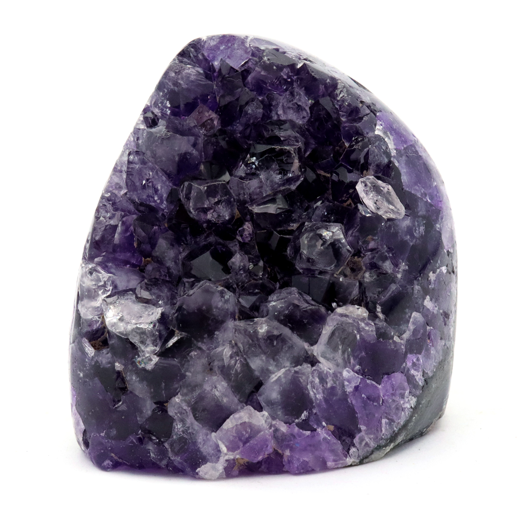 アメジスト クラスター 側面磨き AAA ドゥルーザ 紫水晶 置き物 原石 ウルグアイ産 天然石 1点物 2月 誕生石 天然石