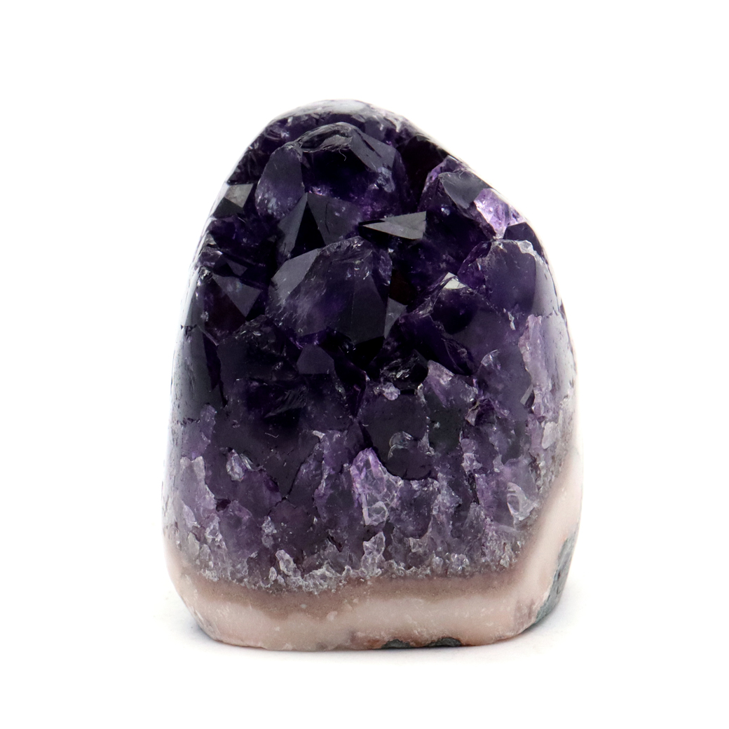 アメジスト クラスター 側面磨き AAA ドゥルーザ 紫水晶 置き物 原石 ウルグアイ産 天然石 1点物 2月 誕生石 天然石 amethyst