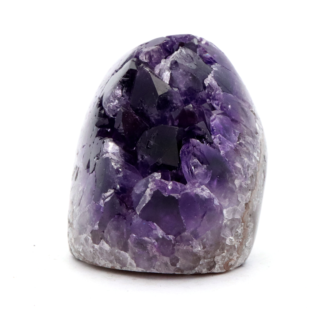 アメジスト クラスター 側面磨き AAA ドゥルーザ 紫水晶 置き物 原石 ウルグアイ産 天然石 1点物 2月 誕生石 天然石 amethyst