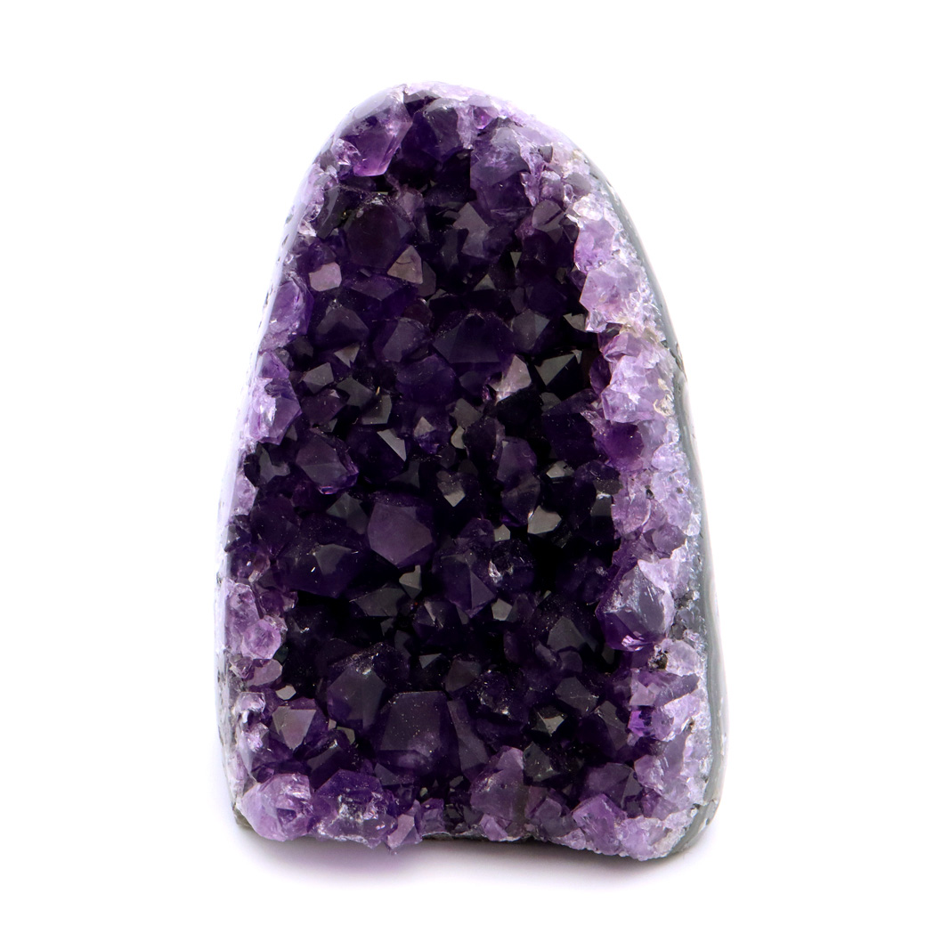 アメジスト クラスター 側面磨き 紫水晶 置き物 原石 ウルグアイ産 天然石 AAA 1点物 2月 誕生石