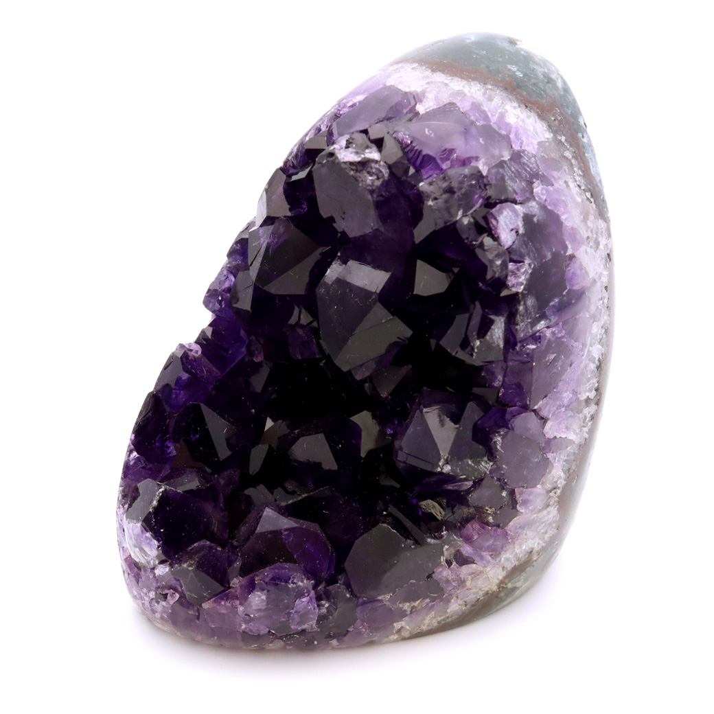 アメジスト クラスター 側面磨き 紫水晶 置き物 原石 ウルグアイ産 天然石 AAA 1点物 2月 誕生石