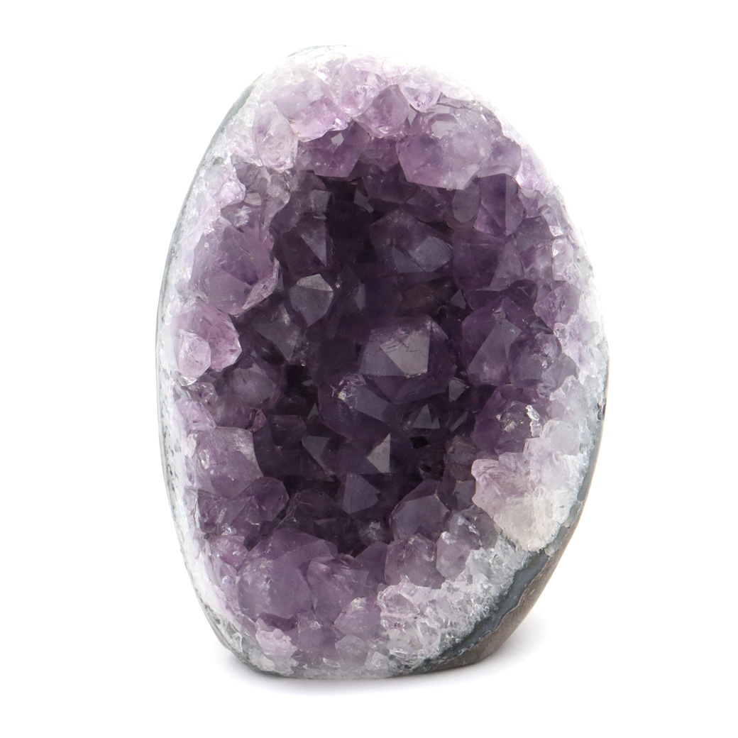 アメジスト クラスター 側面磨き AAA ドゥルーザ 紫水晶 置き物 原石 ウルグアイ産 天然石 1点物 2月 誕生石 天然石 amethyst