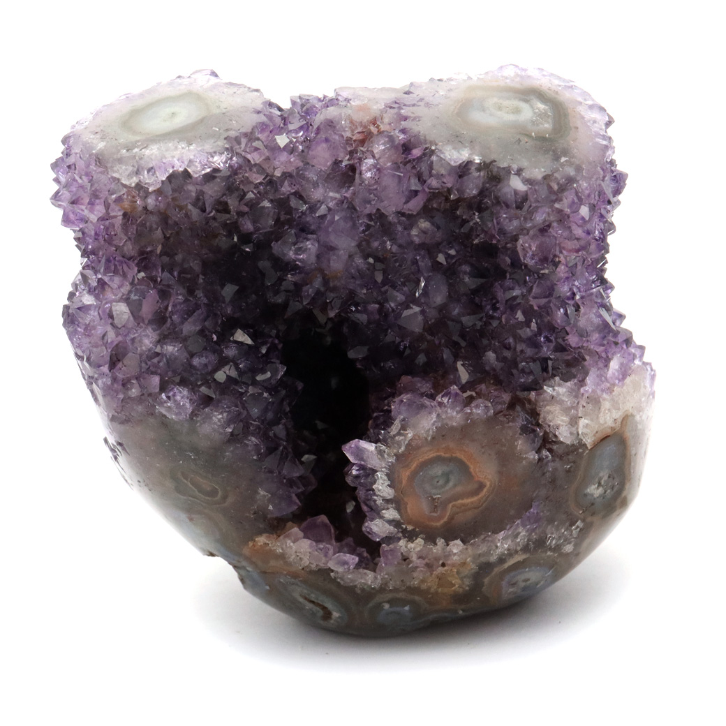 カクタス アメジスト スピリットクォーツ AAA フラワー スタラクタイト 紫水晶 置き物 原石 385g ウルグアイ産 天然石 1点物 2月 誕生石