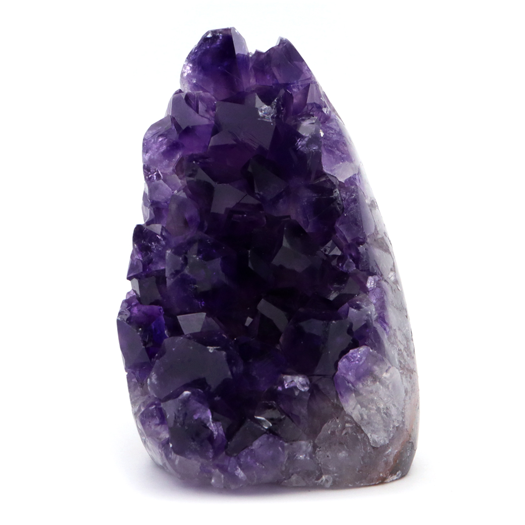 アメジスト クラスター 側面磨き エクストラ グレード EX ドゥルーザ 紫水晶 置き物 原石 ウルグアイ産 天然石 1点物 33月 誕生石