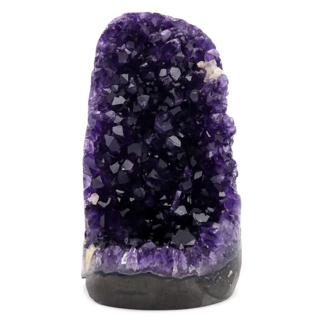 アメジスト クラスター 側面磨き エクストラ グレード EX ドゥルーザ 紫水晶 置き物 原石 ウルグアイ産 天然石 1点物 57月 誕生石